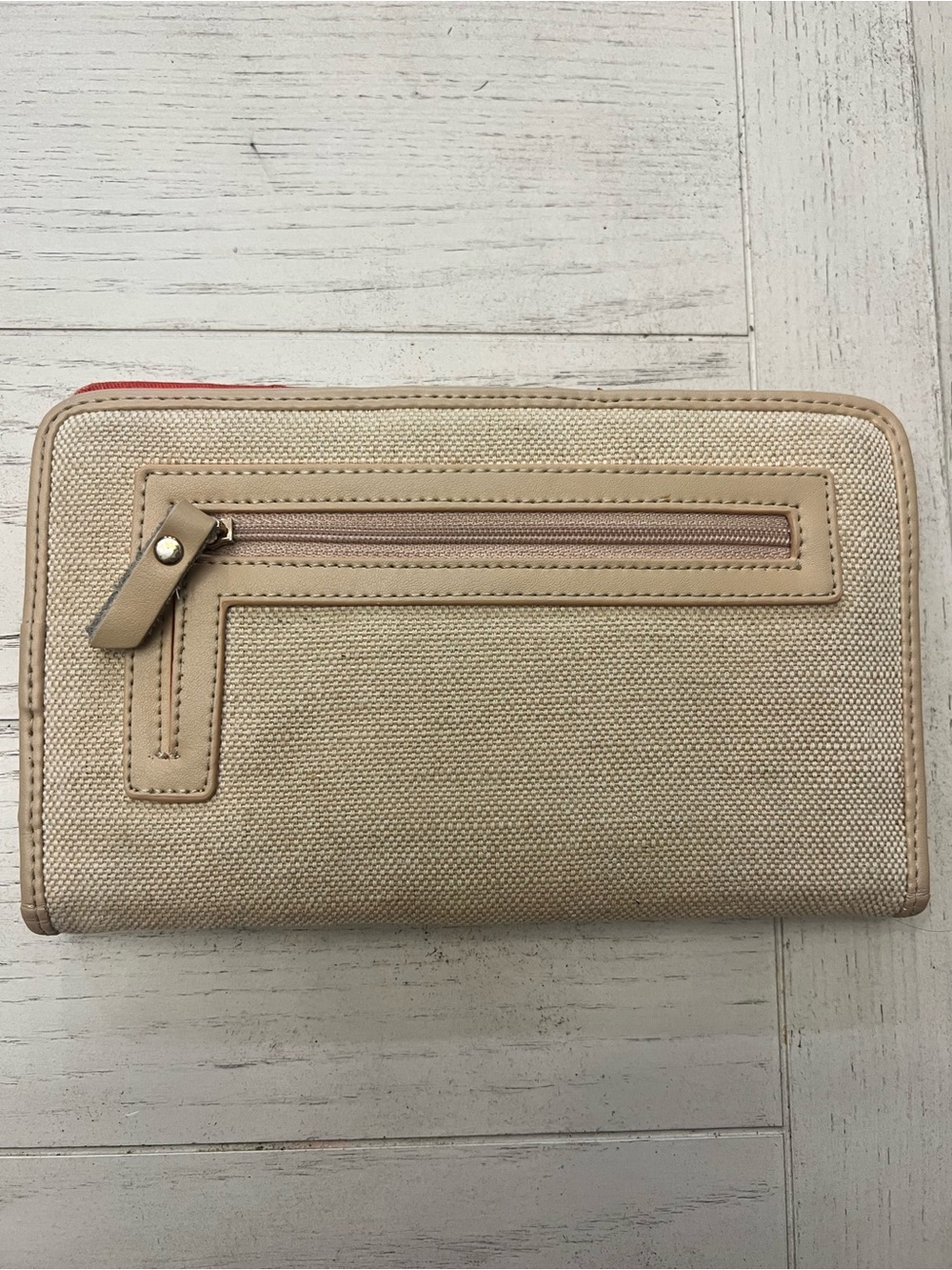 Spartina 449 Embroidered Multicolor Floral Linen and Leather Trimmed Wallet - Picture 5 of 10